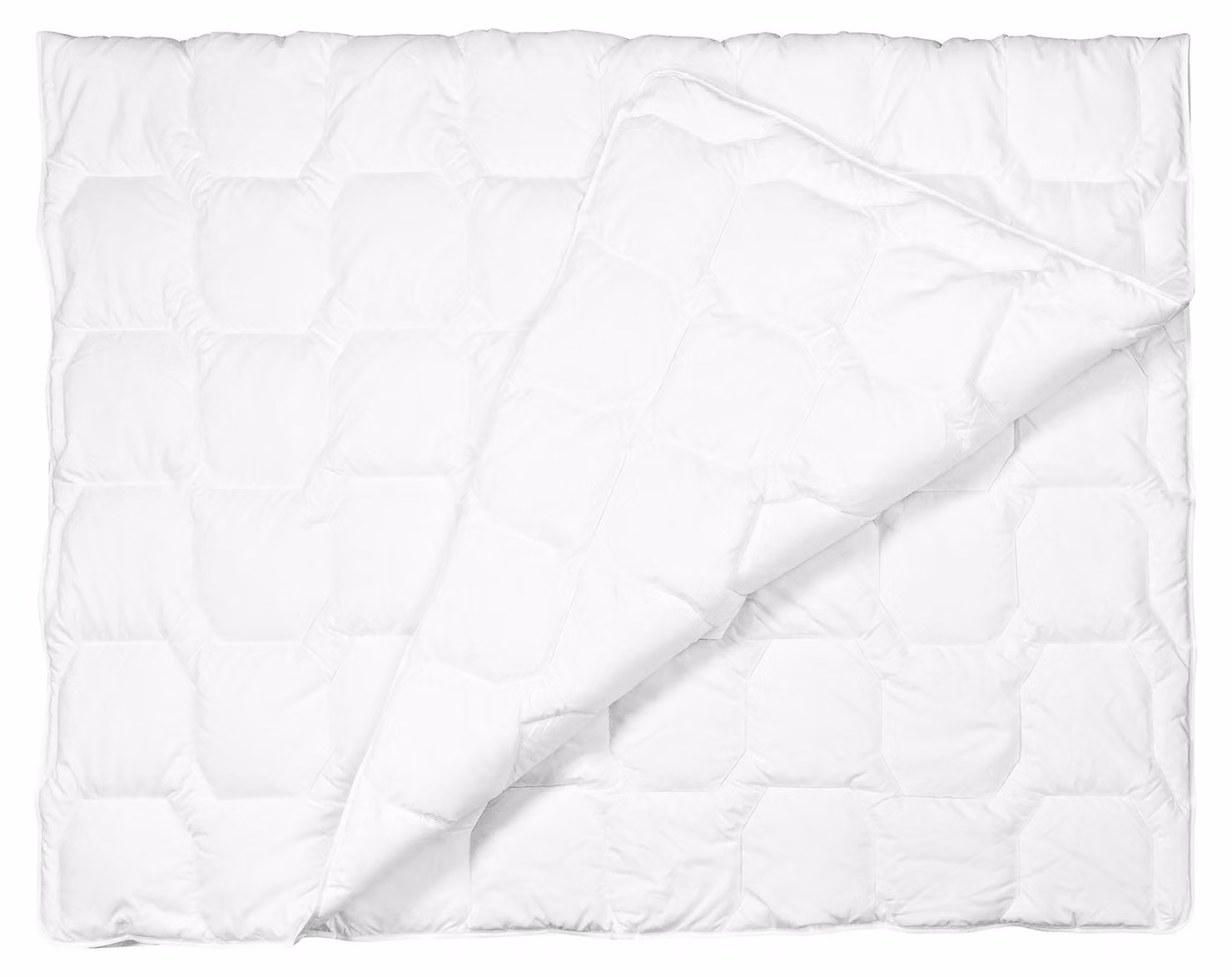 Copertura per letto, 220x240 cm, bianca, 100% poliestere, peso dell'imbottitura: 980 g
