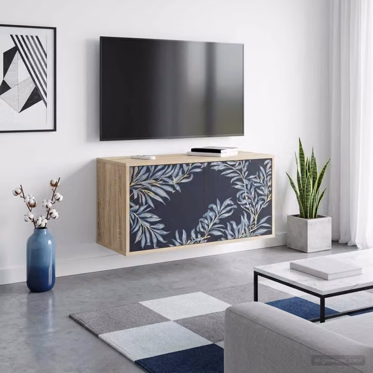 Mobile TV da parete vidaXL DOKKUM in Rovere Sonoma, L 69 x P 33 x H 40 cm