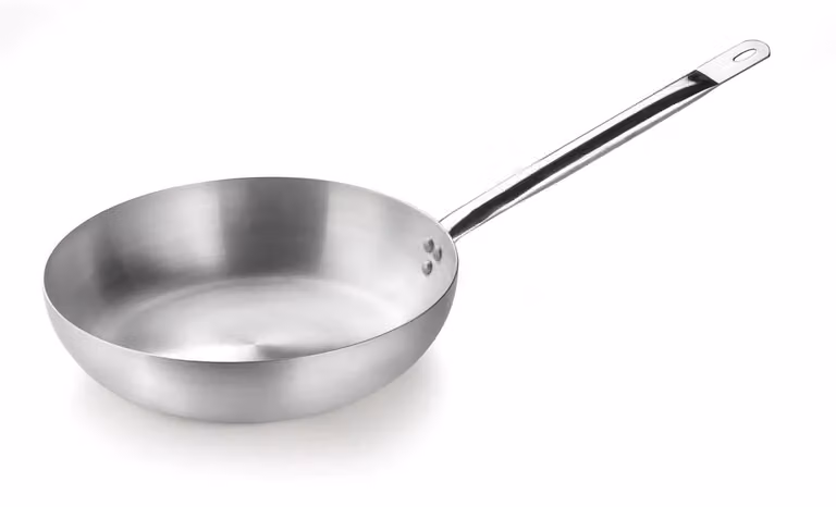 Padella svasata alta in alluminio con manico in acciaio inox , diam. 32cm