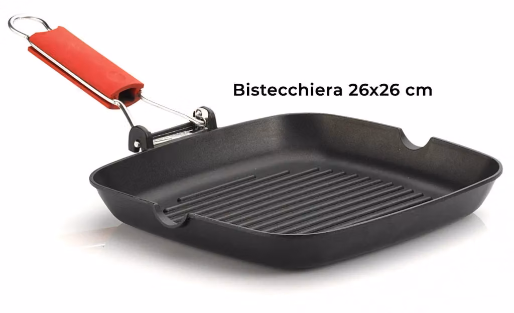 Batteria di Pentole Olympia Love in Alluminio Pressofuso Antiaderente, 4 Pezzi, Rosso e Nero – 2