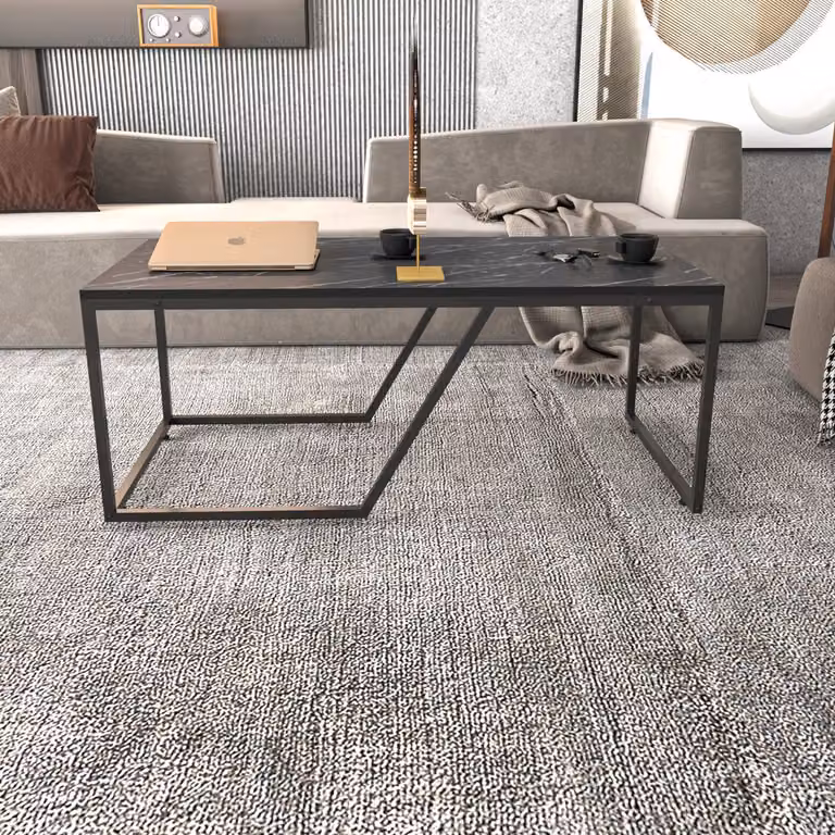 Skye Decor, Wendy - Nero, Tavolini da salotto, Nero, 120 x 48 x 60 cm