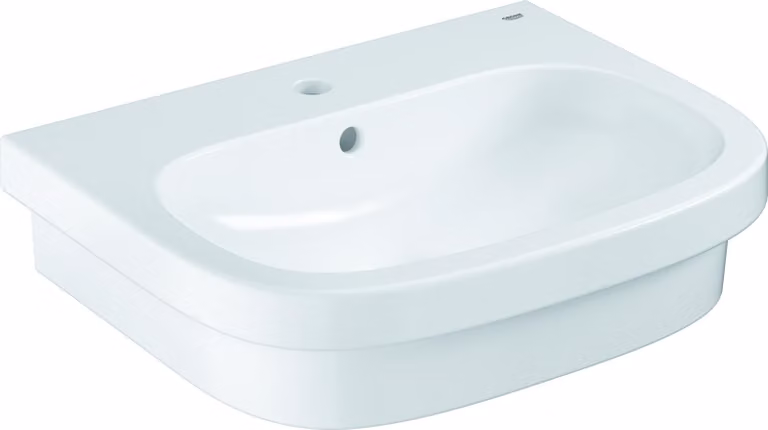 Lavabo da appoggio Grohe EURO KERAMIK 1 foro per rubinetto, con sfioratore 600 x 480 mm bianco alpino