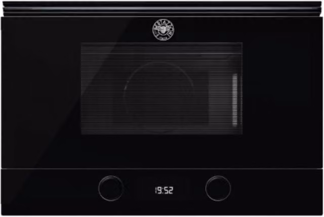 Forno a microonde da incasso Bertazzoni F383MODMWSGNE con funzione grill, nero
