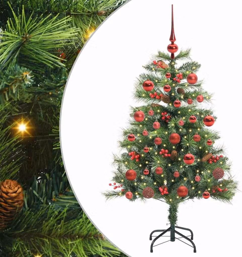 Albero di Natale artificiale Verde 150 cm PVC e Metallo
