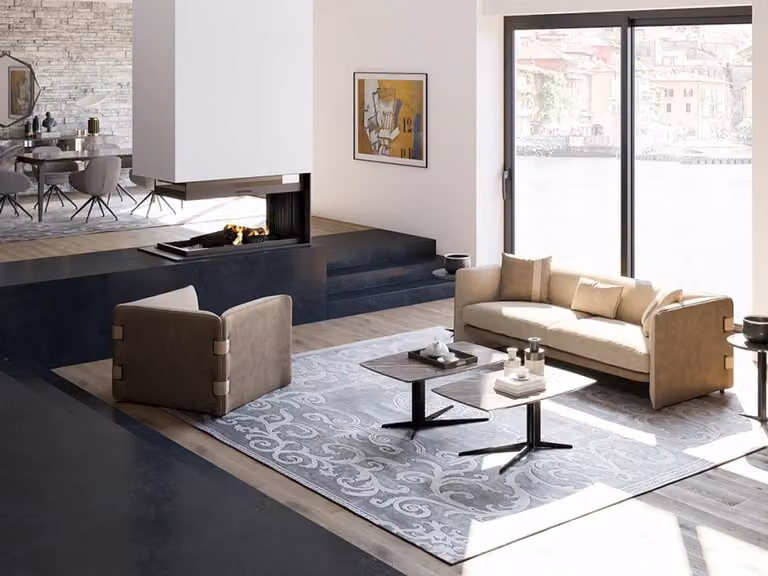 Wohnzimmer Komplett 6tlg 2x Couchtisch Luxus Polstermöbel Beige Sofa Couch