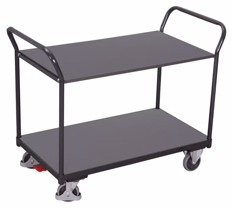 Carrello da tavolo Variofit con 2 ripiani RAL 7016 sw-500.502/AG, 9900069145