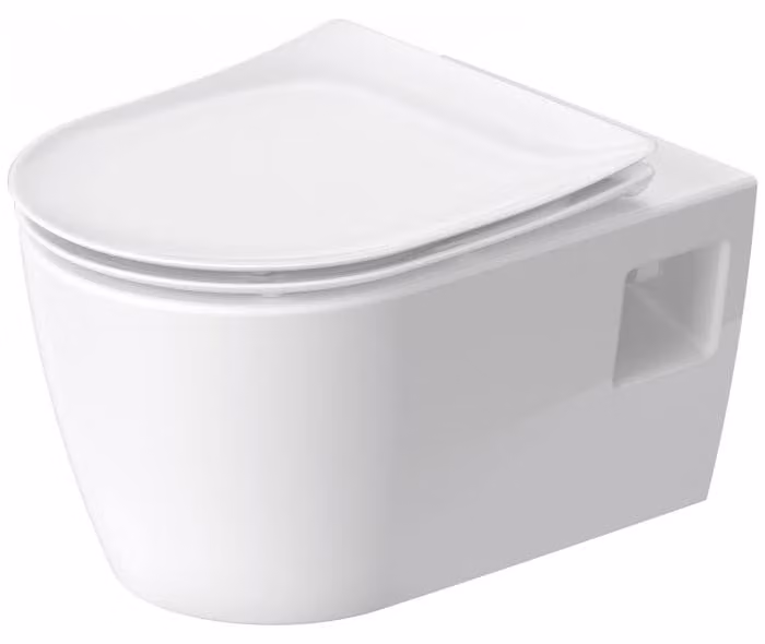 Duravit Soleil by Starck - Wc sospeso con sedile SoftClose, senza bordo, HygieneFlush, HygieneGlaze, bianco 45860920A1