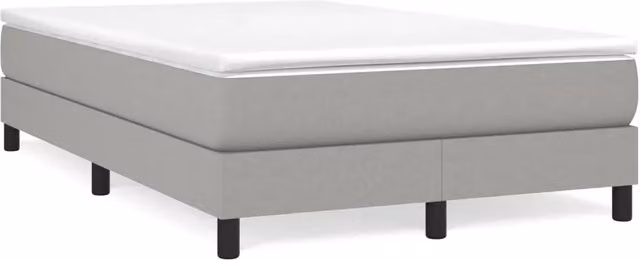 Letto Ibrido con Materasso vidaXL Grigio e Bianco L/P/H: 120 x 200 cm