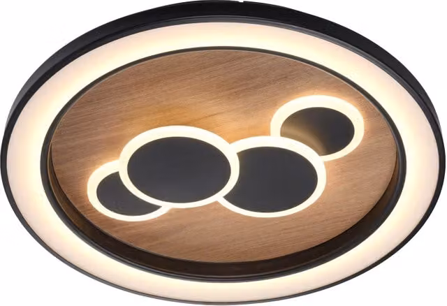 Plafoniera 60cm legno/nero LED 63W Eliza Paul Neuhaus
