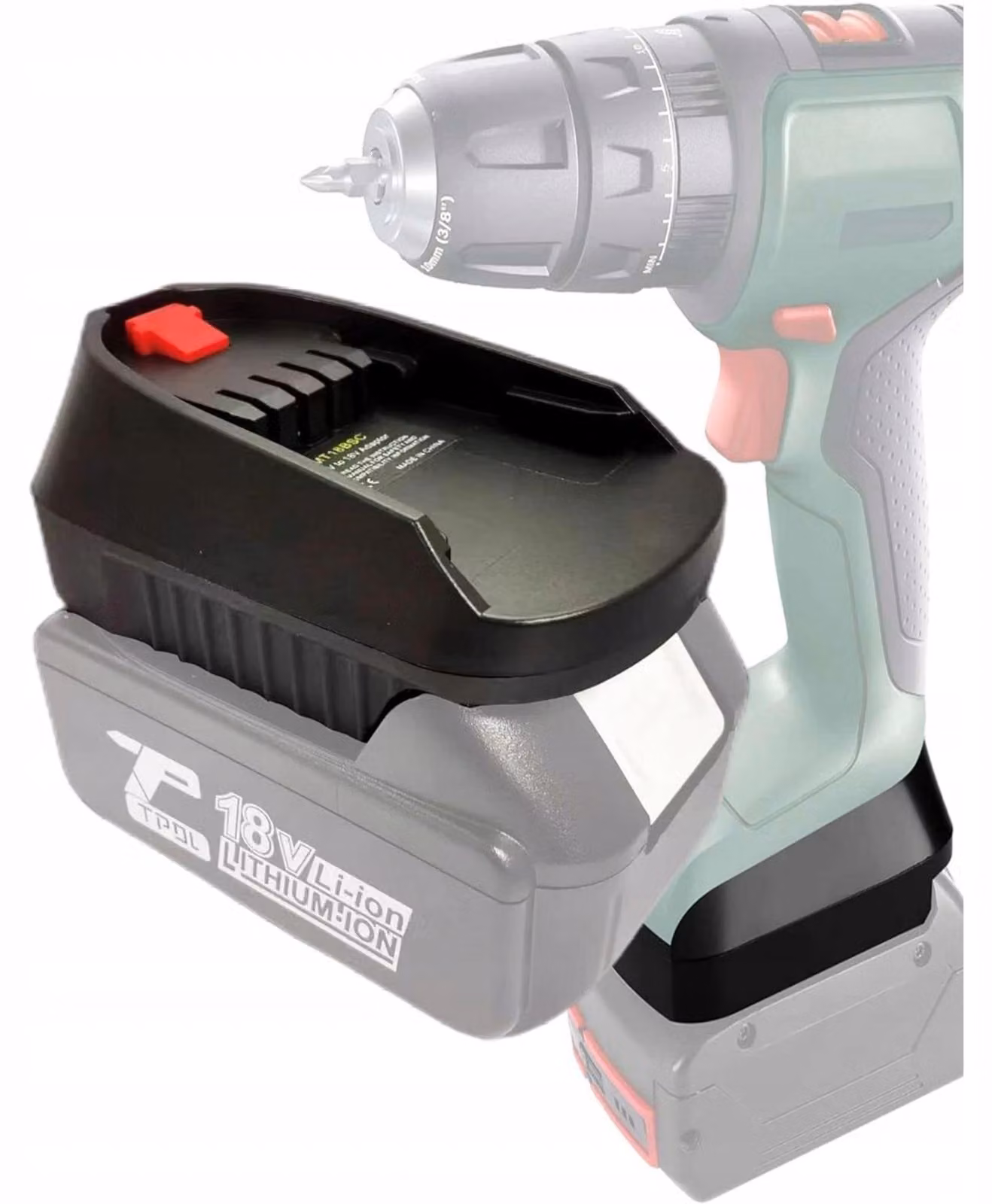 Rosfix Adattatore/convertitore Batteria Makita da 18 V a Bosch (MT18BSC)