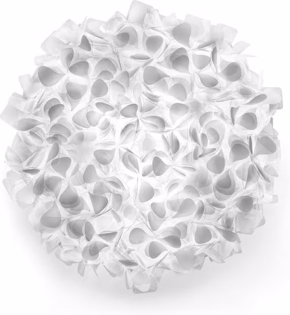 Plafoniera Slamp Clizia Mama non Mama in oro/ottone e bianco