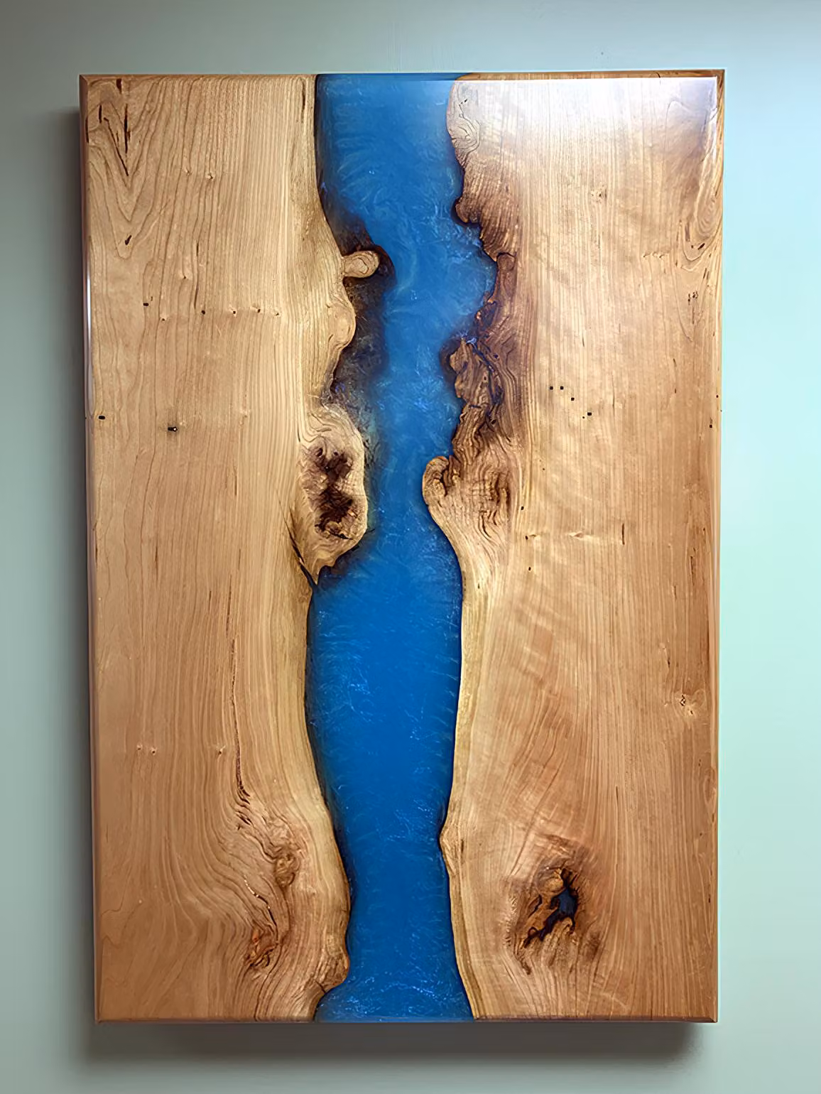 Epoxid harz esstisch echtes massive holz möbel wasserfall epoxy tisch 200x90
