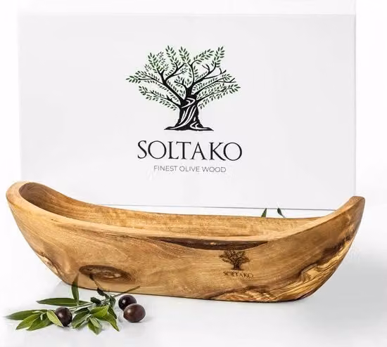 Ciotola multifunzionale in legno SOLTAKO marrone per pane, snack o frutta