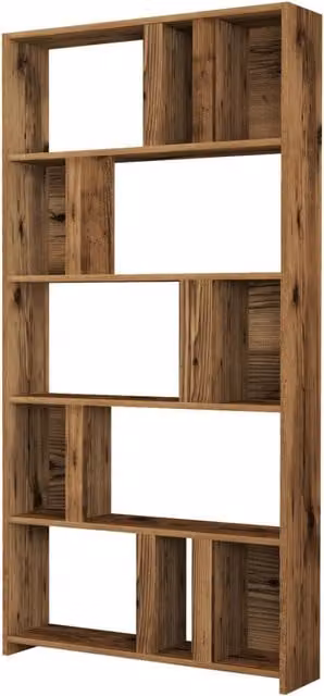 Libreria in legno "Lima" - 90 x 20 x 180 cm - Noce