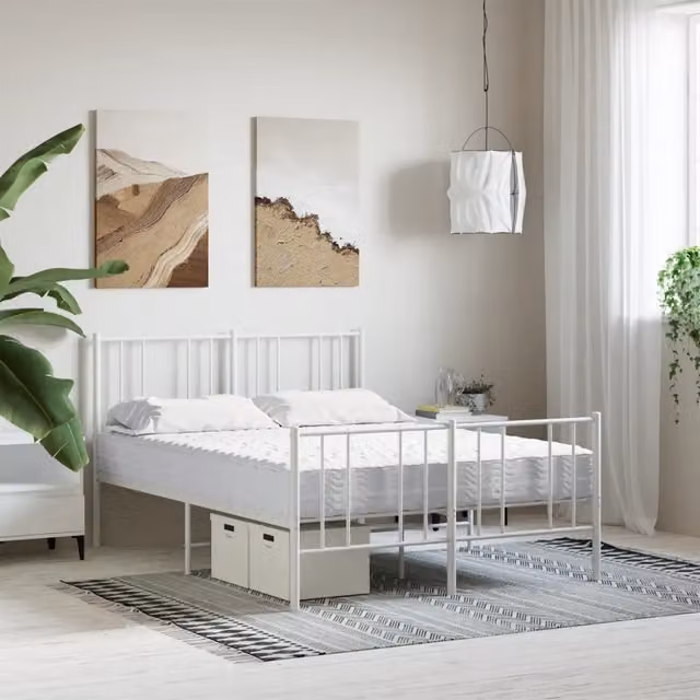Materasso in schiuma comfort foam bianco vidaXL L/P: 120 x 200 cm