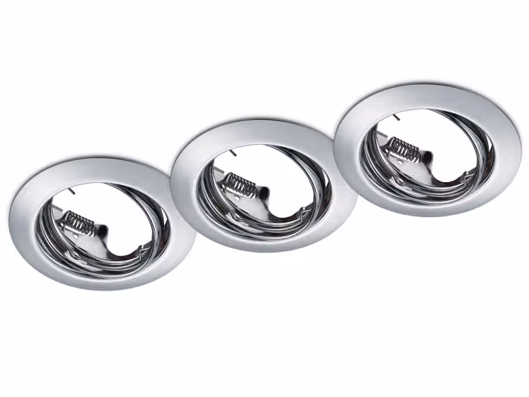 Apparecchio di illuminazione da incasso JURA silver Trio 650100306