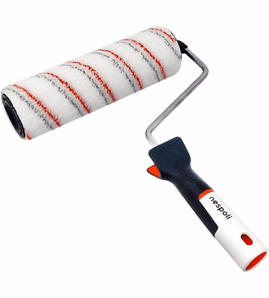 Nespoli Rullo Pittura Teflon 22cm Superfici Lisce Manico Soft Touch