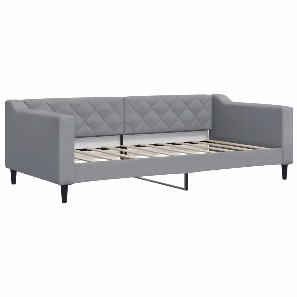 Letto da giorno moderno vidaXL in tessuto grigio – 2