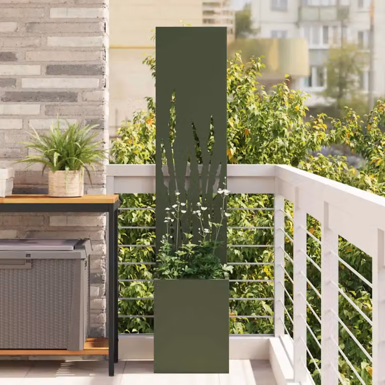 Paravent per privacy in giardino vidaXL Oliver, verde, L/P/H: 32 x 32 x 150 cm