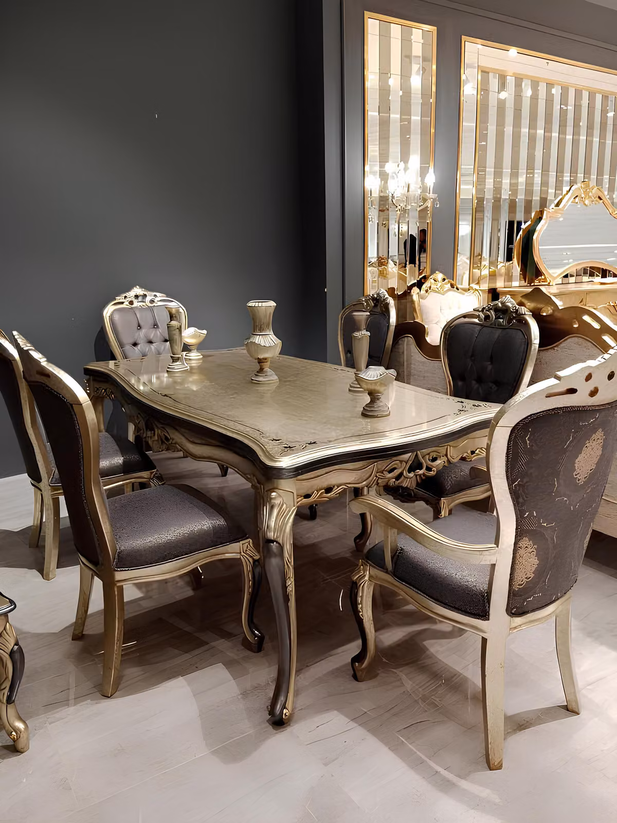 Exklusives Esszimmer 4x Stühle Zeitgemäßer Stuhle grau Esszimmer Stühle