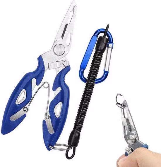 Allecto Premium - Pinza portatile per ami da pesca in acciaio inossidabile - Taglierina per fili metallici - Aprigami da pesca