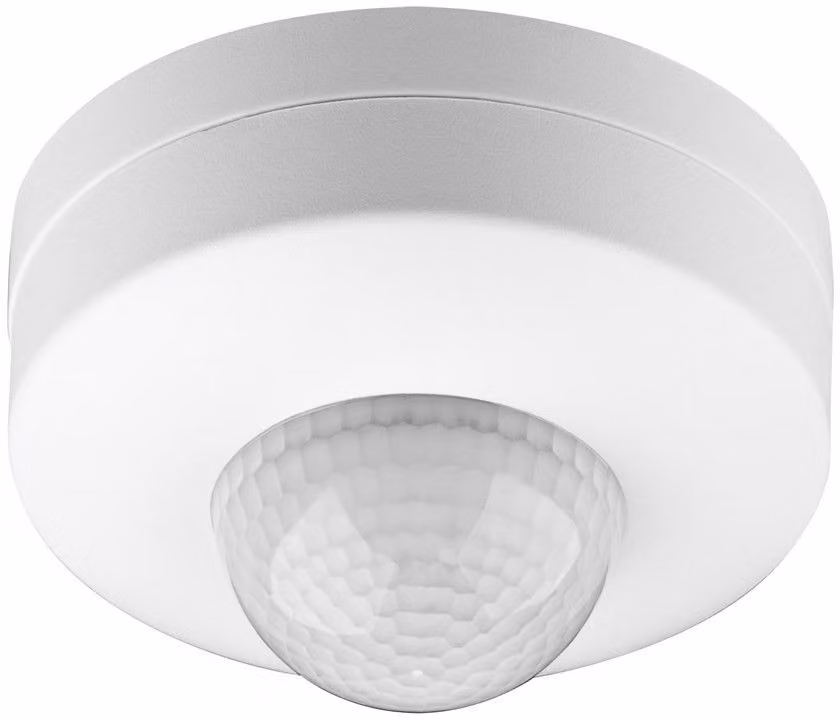 Rilevatore di movimento a infrarossi Goobay - per il montaggio a soffitto; rilevamento a 360°, portata di 6 m, per uso interno (IP20), compatibile con i LED; 3 volte a infrarossi