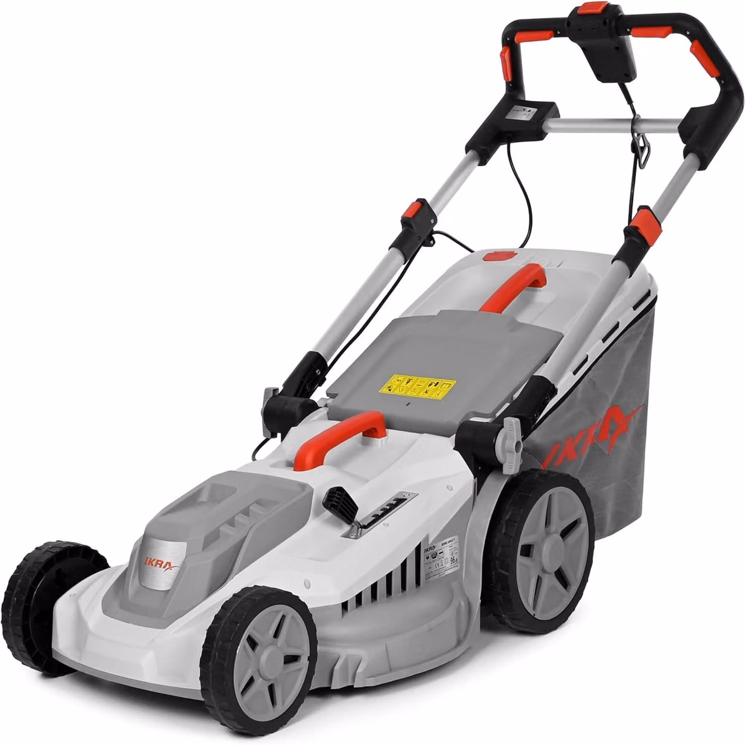 Tagliaerba elettrico con una potenza di 2000W, una larghezza di taglio di 43 cm e kit mulching