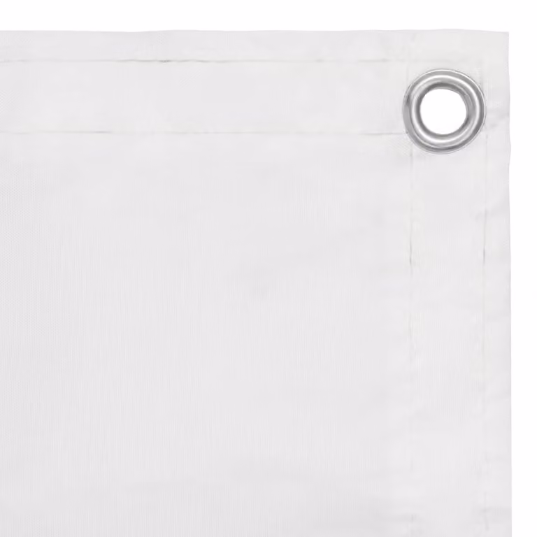 Paravento da Balcone Bianco 75x400 cm in Tessuto Oxford