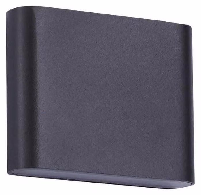 Applique da esterno a LED SAPRI nera 3W, bianco neutro 400 lm, metallo, dimensioni: 9 x 11,5 x 3,5 cm, IP54, Light Prestige