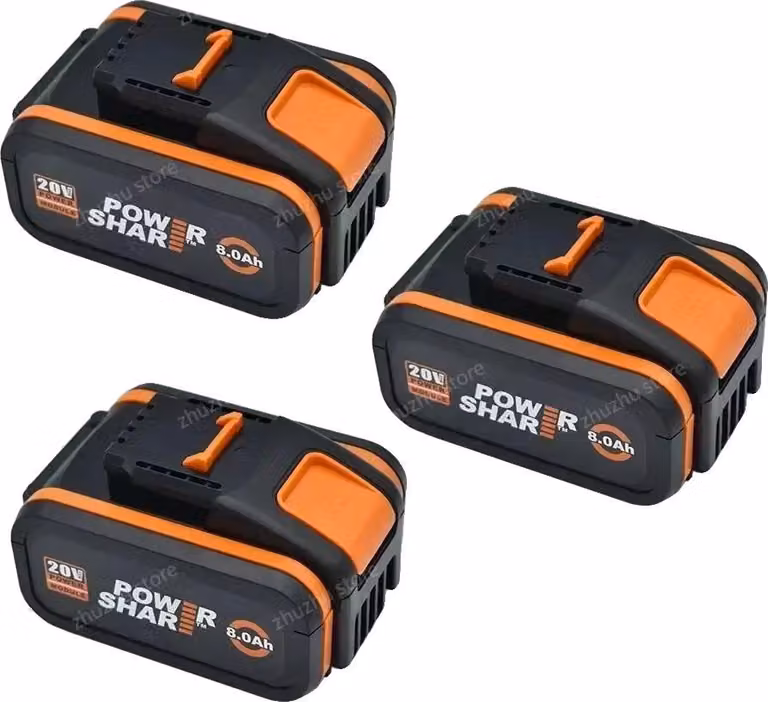 Batterie, 20V, capacità 8,0Ah, Worx 8AhX3