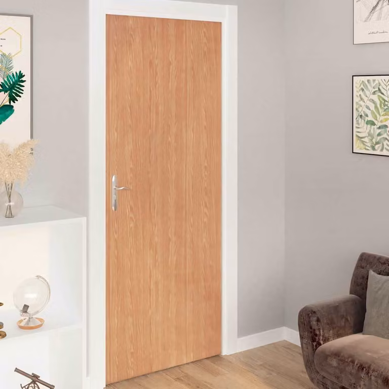 Set di 2 pellicole autoadesive per porte vidaXL in PVC effetto legno Ahorn marrone, H 210 cm x L 90 cm
