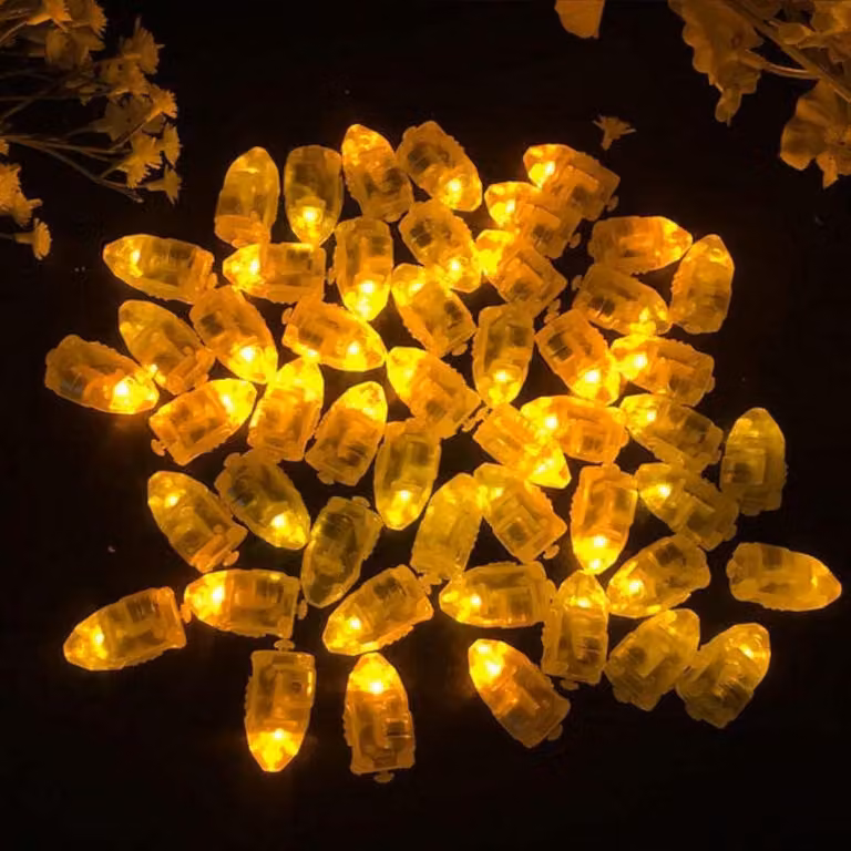 Catena luminosa a LED, 50 luci, impermeabile, decorazione per feste