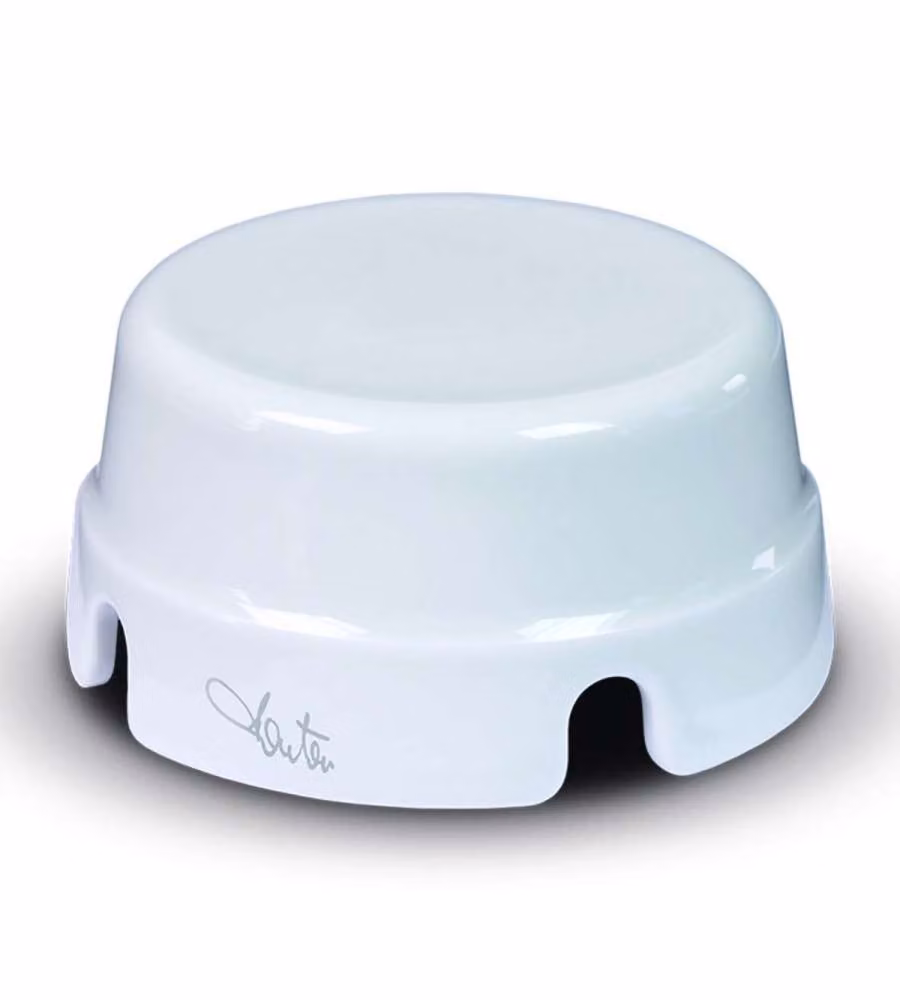 Scatola di derivazione in ceramica diam 80mm Bianco