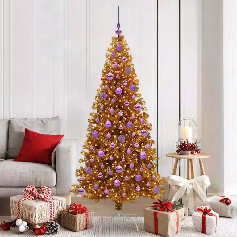 vidaXL Albero di Natale Oro 180 cm PET