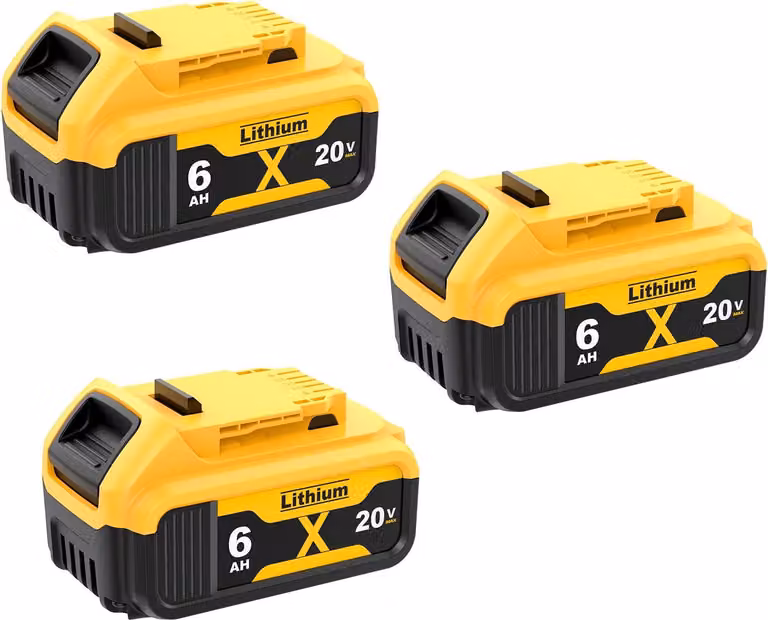Sostituzione batteria, capacità 6000 mAh, compatibile con utensili elettrici, 3 pezzi da 6000 mAh
