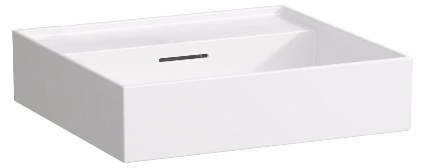 LAUFEN Kartell lavabo à poser sans trou pour robinet, avec trop-plein, 500x460mm, H8163320001091, H8163320001091