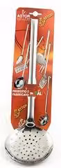 Schiumarola tonda in acciaio inox Caper Classic colore argento L: 11 cm, H: 36 cm