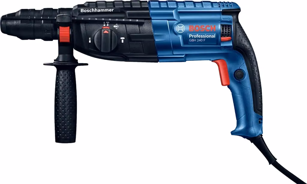 Bosch GBH 240 F Martello Perforatore SDS-plus con Doppio Mandrino da 790 W e 2,7 J Blu – 2