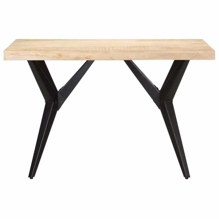 vidaXL Tavolo da pranzo 120x60x76 cm in legno massiccio di mango