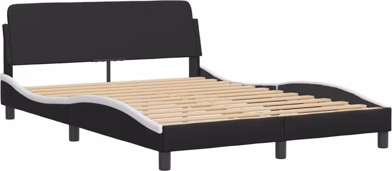 Giroletto Dover Nero e Bianco 140x200 cm in Pelle finta