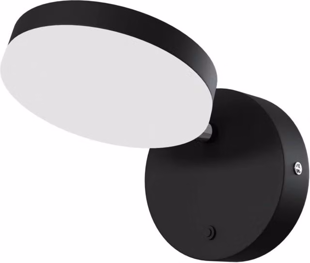 Lampada da parete Modern in Metallo e Acrilico Fad Nero