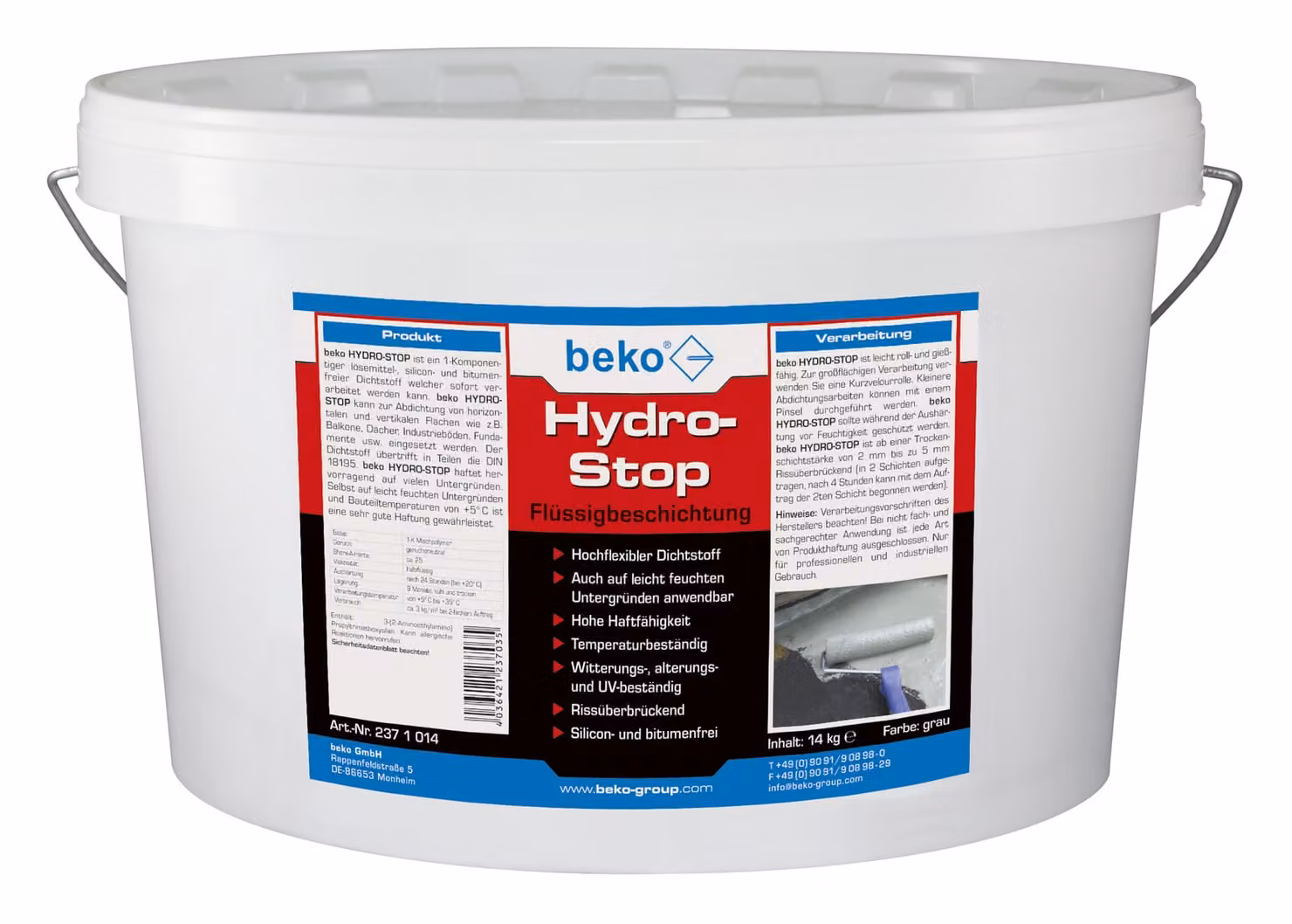 Beko Hydro-Stop Flüssigbeschichtung 14 kg