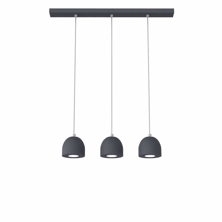 Lampada A Sospensione Campanella Linear X3 Monocolore Opaca