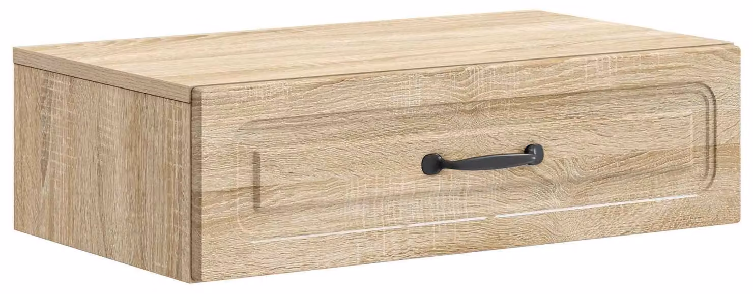 Tavolino da Parete Laterale Rovere Sonoma 59 x 34,5 x 17 cm