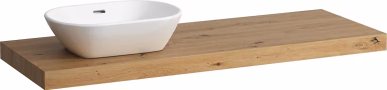 LAUFEN LANI Plan de toilette, une découpe à gauche, 1370x495x65mm, H4046821122671, H4046821122671