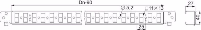 Profilo a montaggio rapido Schneider Electric SF/SM NSYSQCR4080 (confezione da 2)