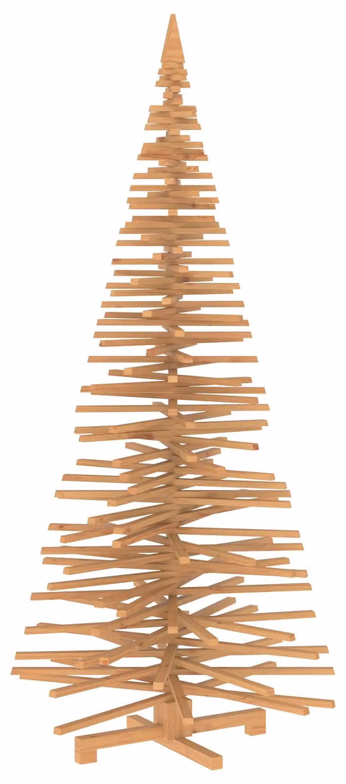 Albero di Natale in legno KOTKA, 240 cm, realizzato in legno massello di pino