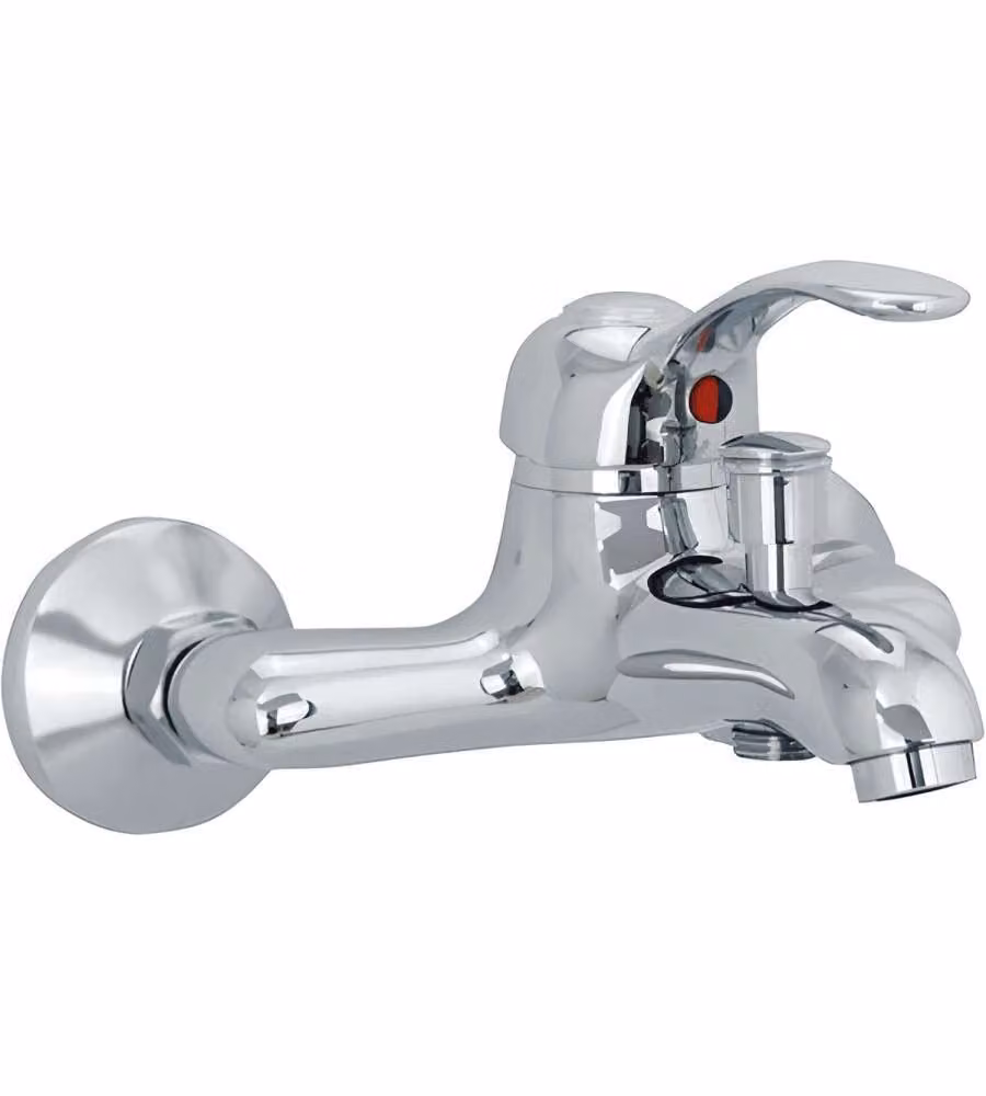 AQUAE Rubinetto Bagno Deria Cromato per Vasca Montaggio a Parete