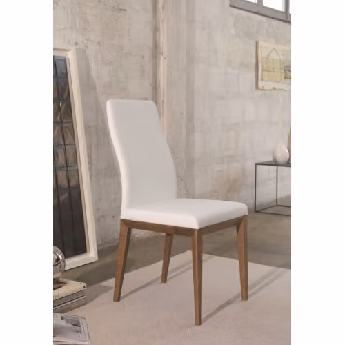 Sedia Alyssa in legno ed ecopelle o lana Friulsedie