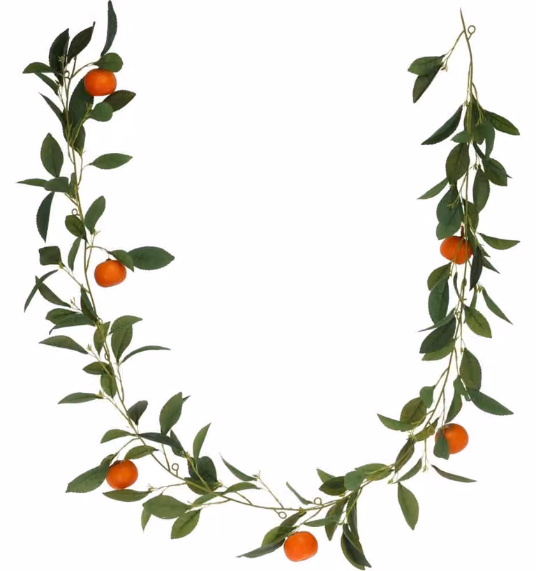 Ghirlanda artificiale con frutta, 180 cm